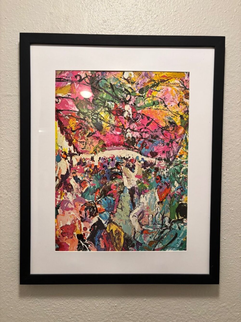 Leroy Neiman Framed 12x15 Inch Art Print - Via Veneto